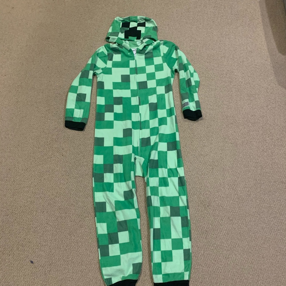 Minecraft Fleece Onesie Pajama